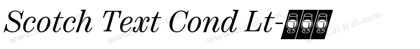 Scotch Text Cond Lt字体转换